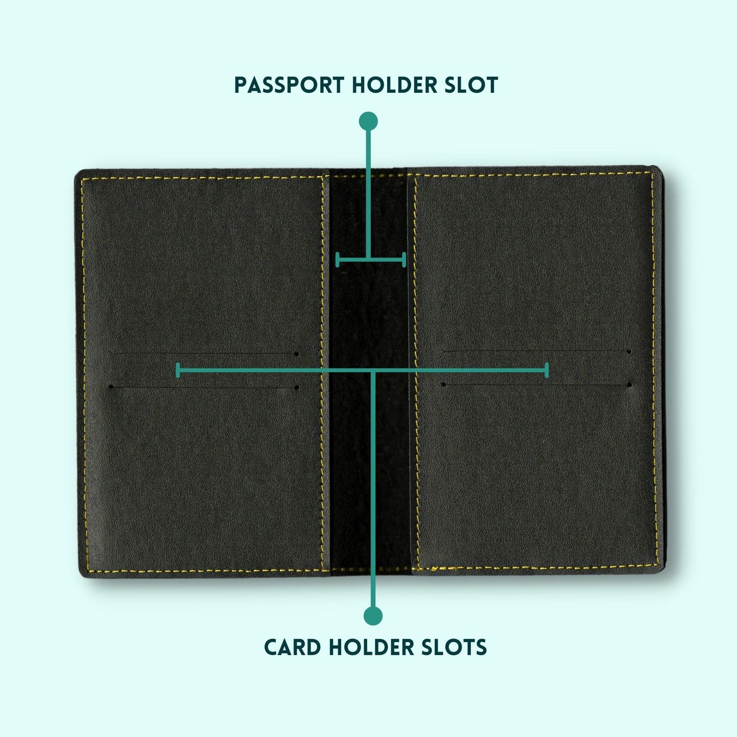 Personalized Passport Cover - Black Edition Name