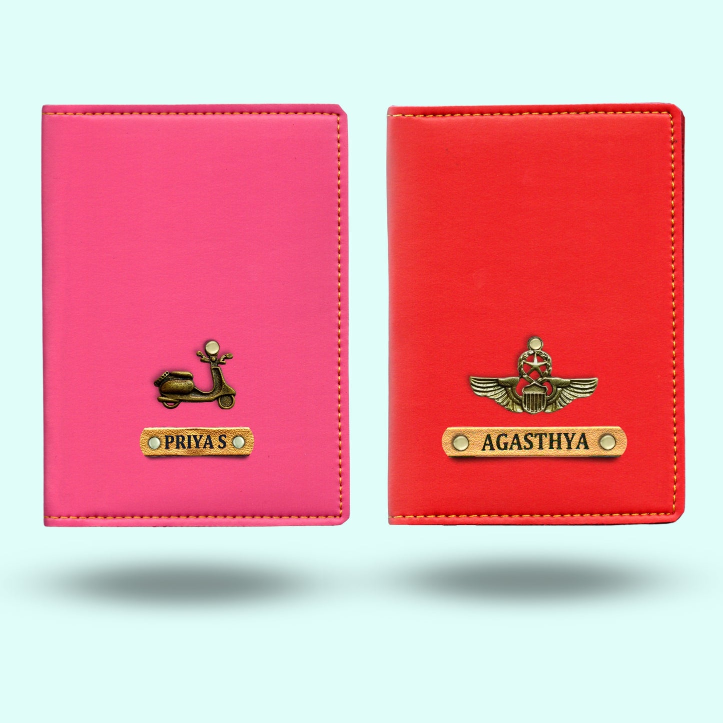 Personalized Passport Covers Combo - Set of 2