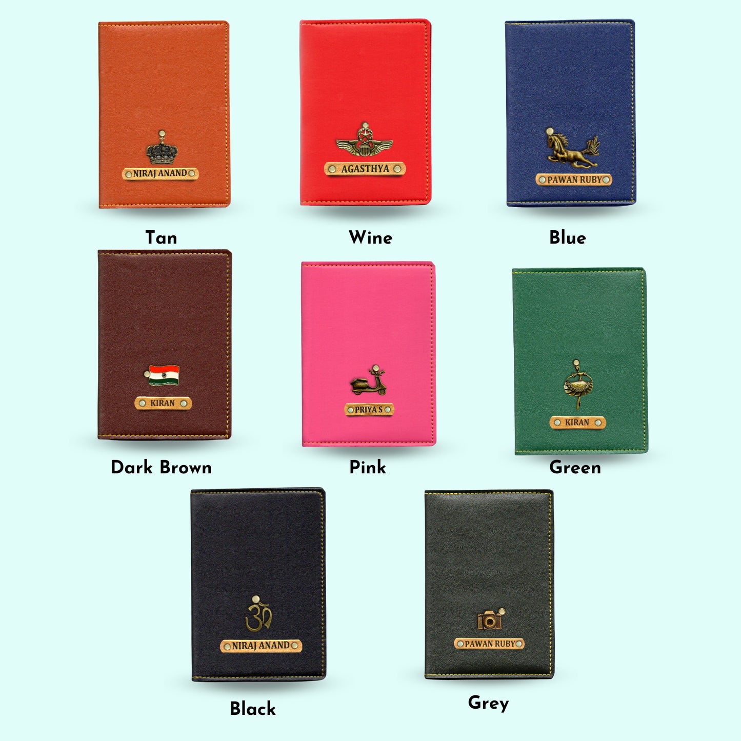 Personalized Passport Covers Combo - Set of 2