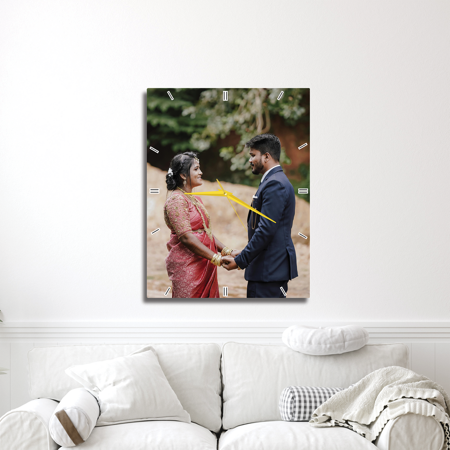Full Pic Portrait Shape Design Wall Clocks