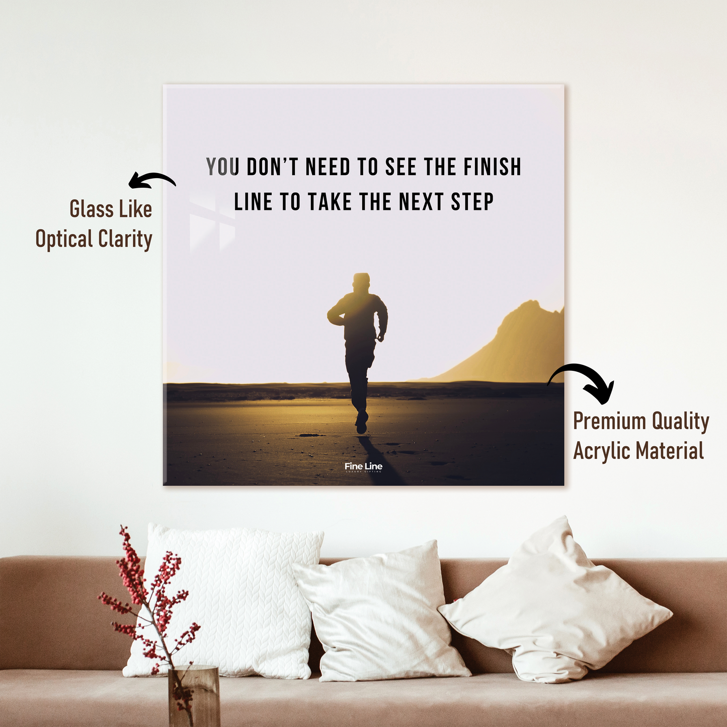 Everyday Motivational Frames - You Don't Need To See The Finish Line