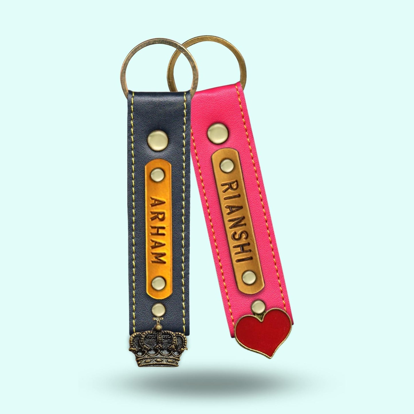 Personalized Premium Keychain Combo - Set of 2