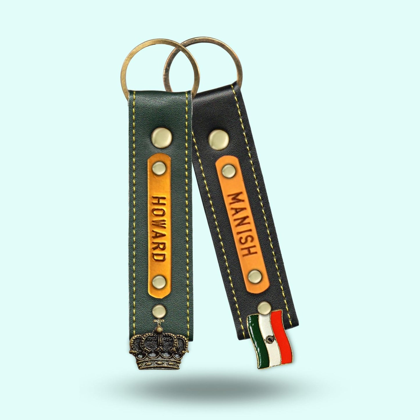 Personalized Premium Keychain Combo - Set of 2