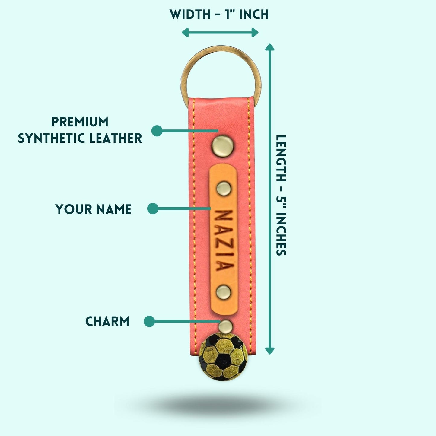 Personalized Premium Keychain Combo - Set of 2