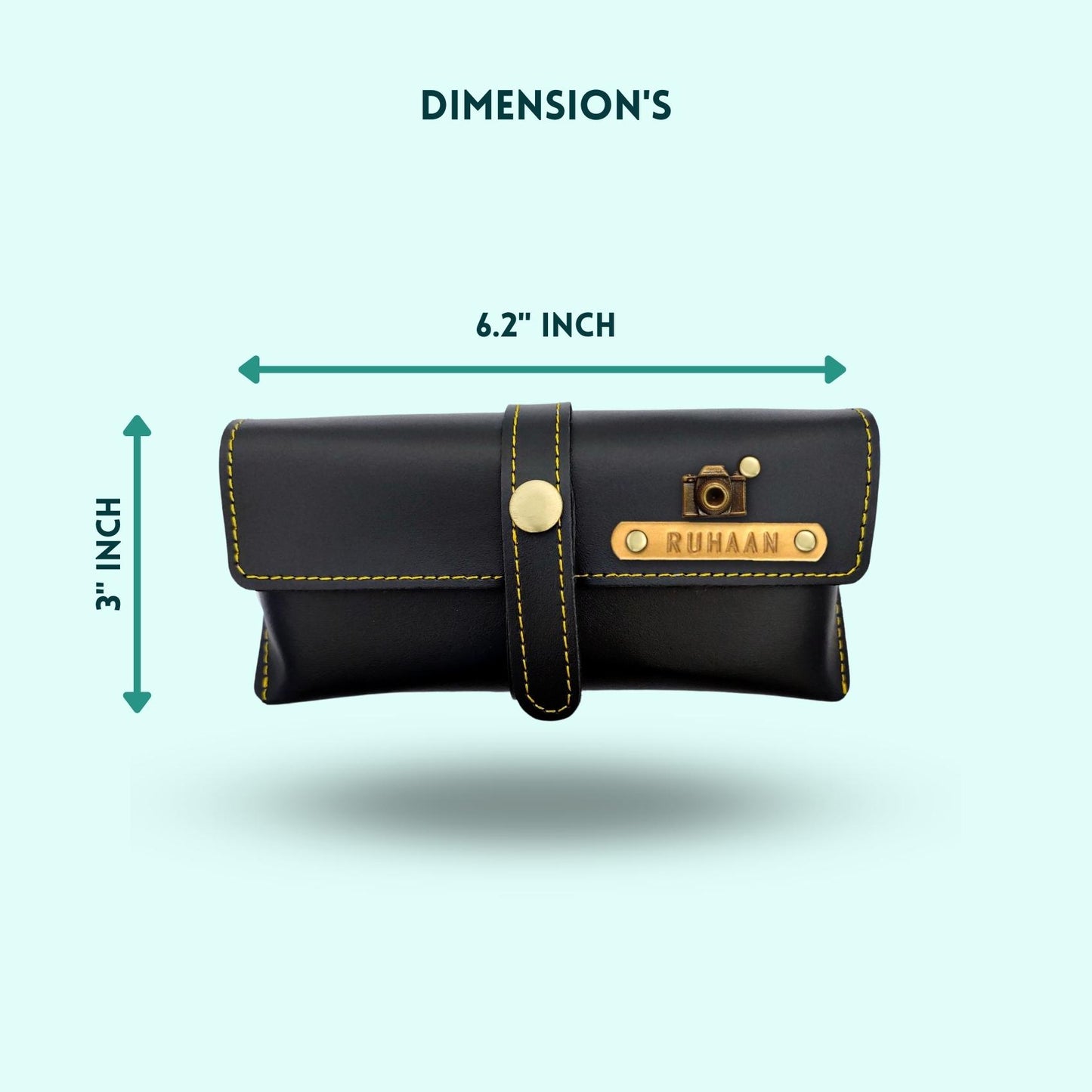 Personalized Eyewear Case - Black