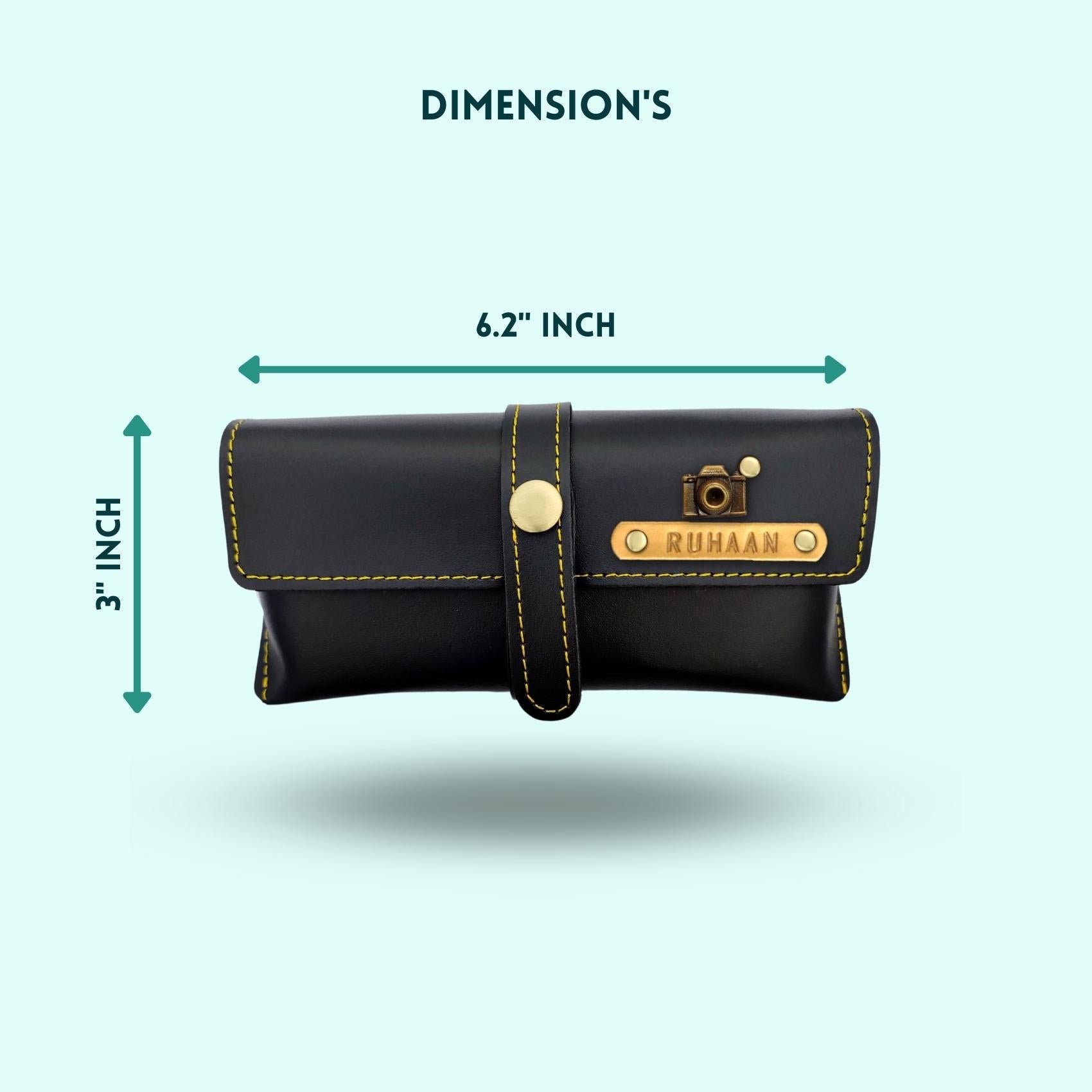 Personalized Eyewear Case - Black