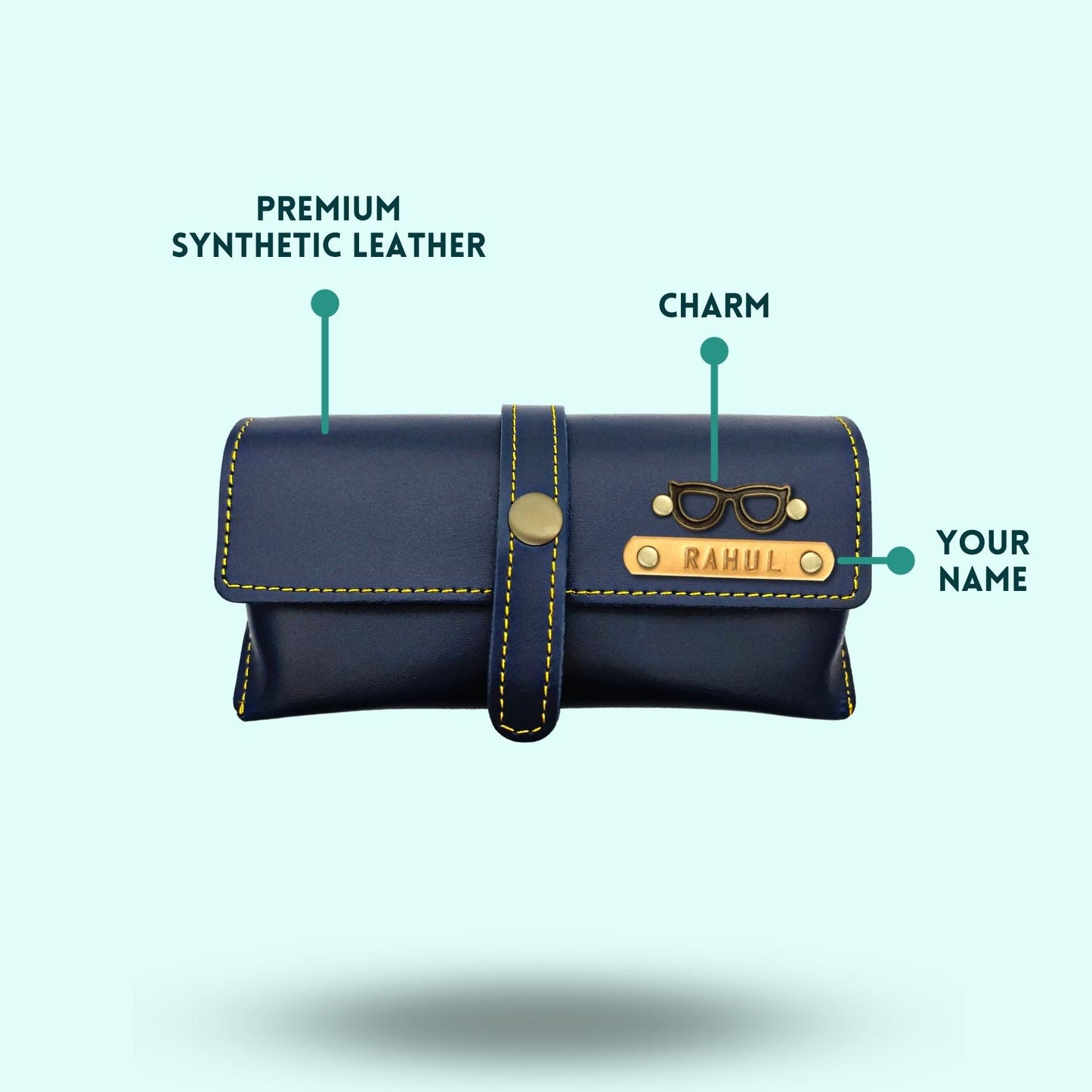 Personalized Eyewear Case - Blue