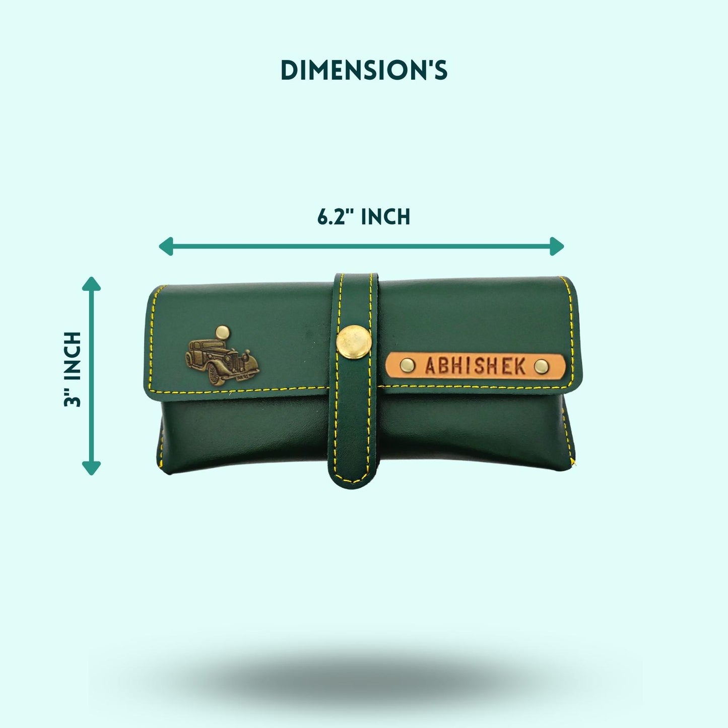 Personalized Eyewear Case - Green