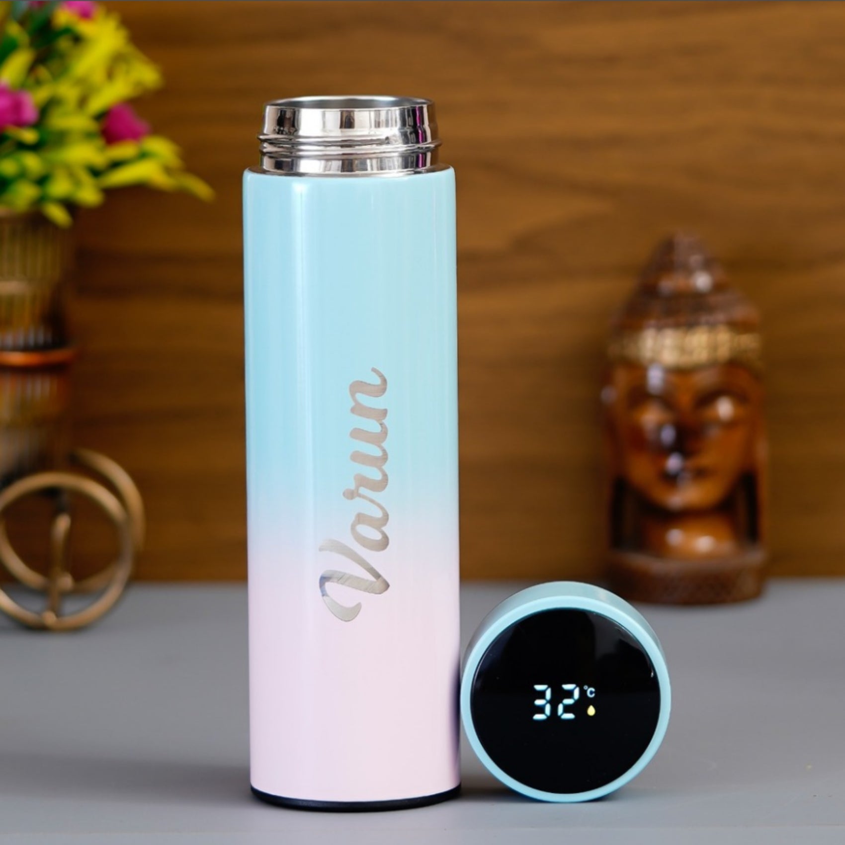 Personalized Pastel Temperature Water Bottle