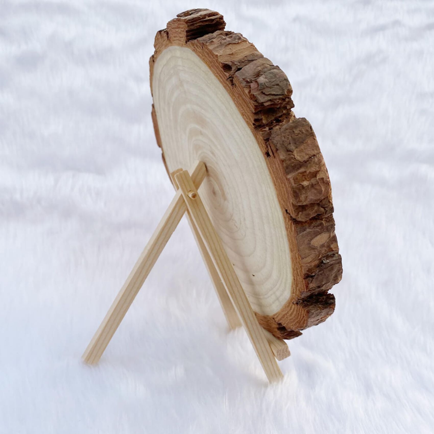 Wooden Slice Engraved Photo Frame (5 to 8 Inches)