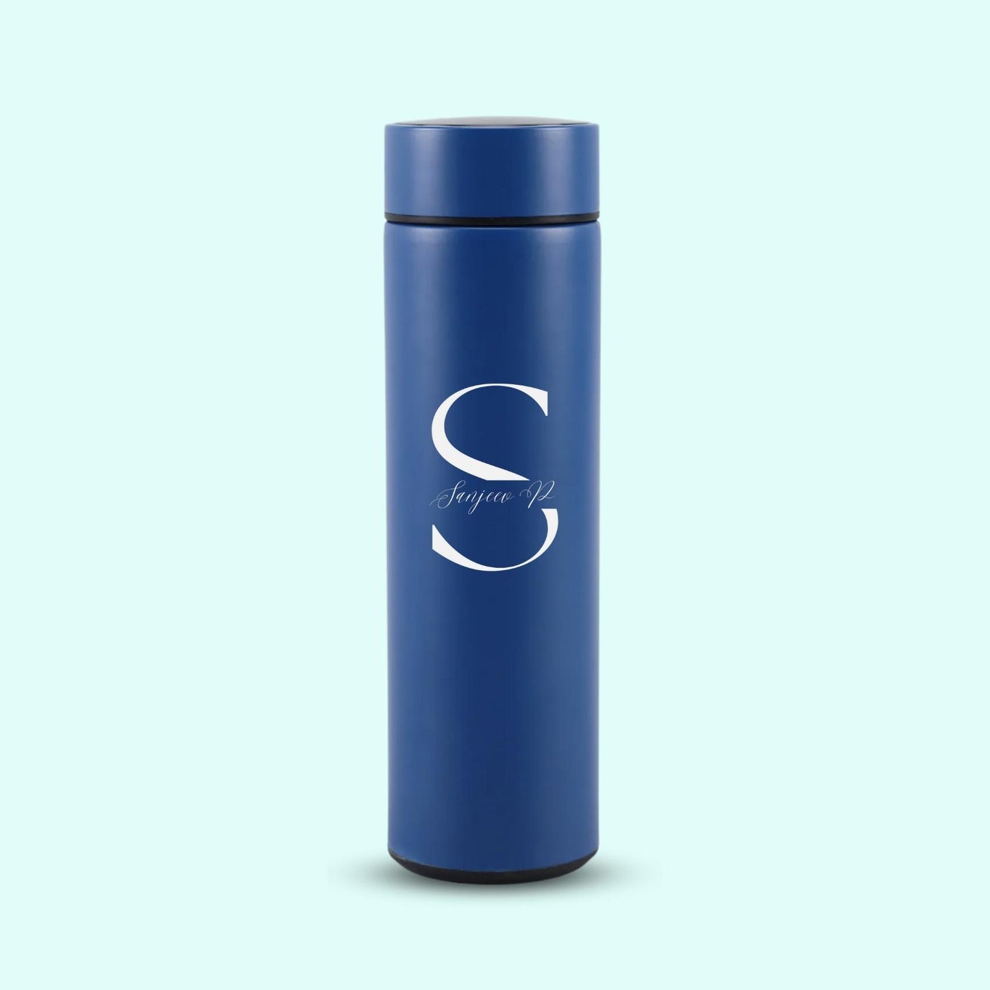Personalized Temperature Water Bottle - Capital Logo Design