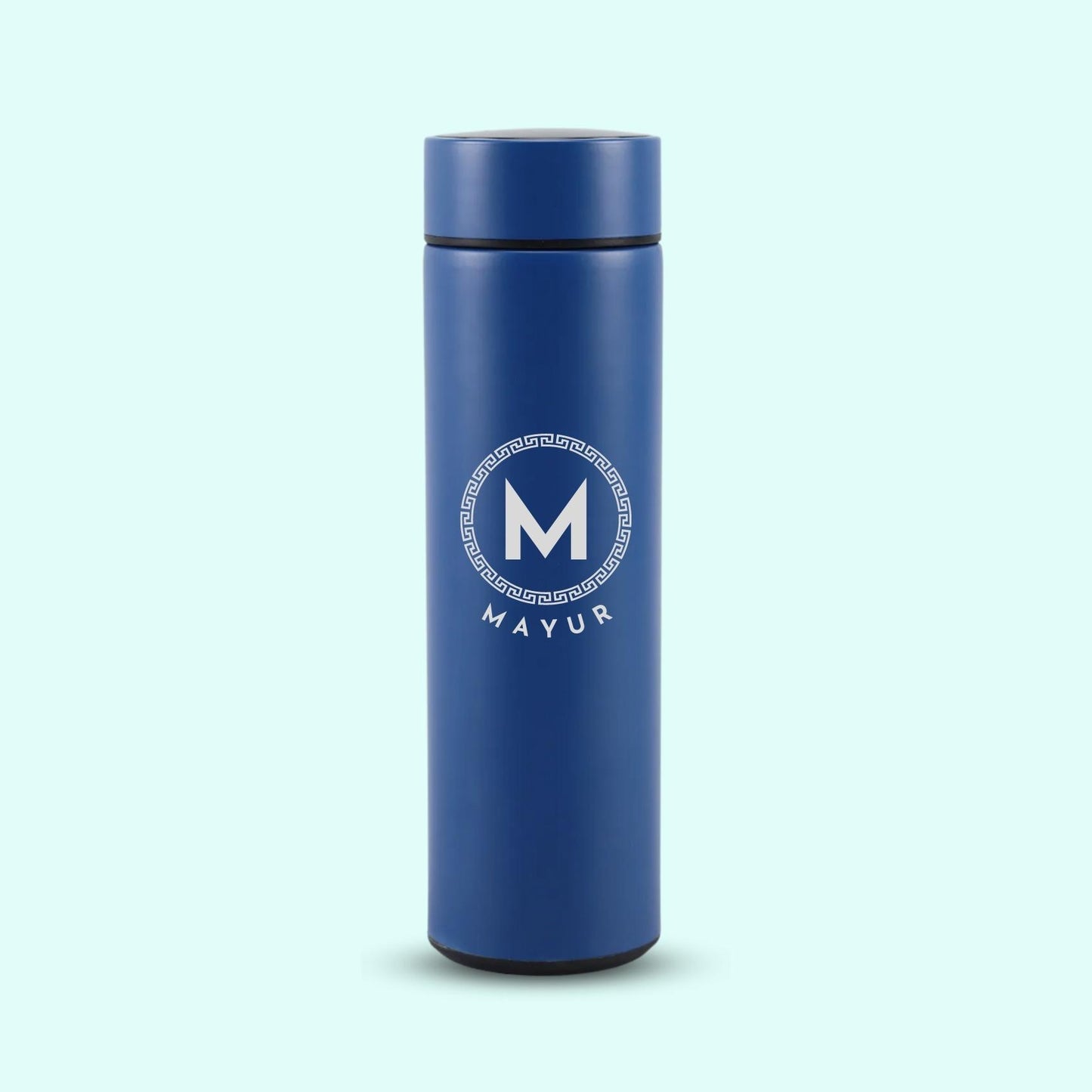 Personalized Temperature Water Bottle - Greek Design