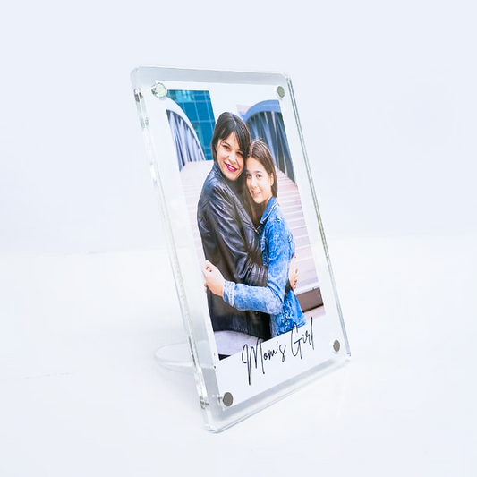 Acrylic Polaroid Fridge Magnetic Frame 6x4 Inch - Free Photo Customization
