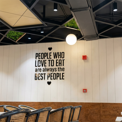 Custom 3D Acrylic Letter Wall Sign for Cafes & Restaurants | People Who Love To Eat