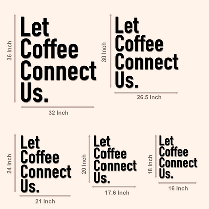 Custom Glossy Black 3D Acrylic Lettering – Wall Quote Signage for Cafes & Offices