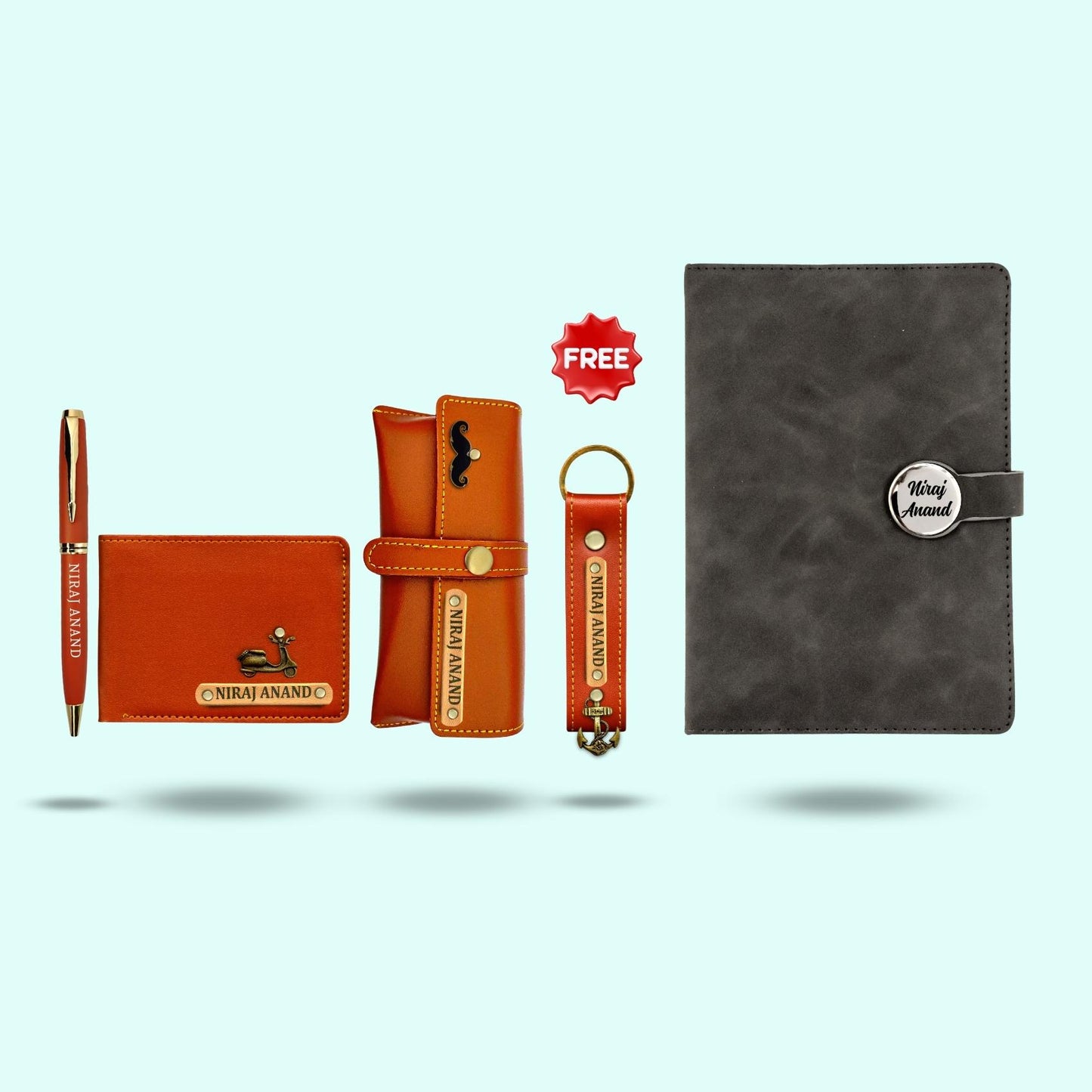 5 in 1 Gift Hamper for Men with Diary & Pen