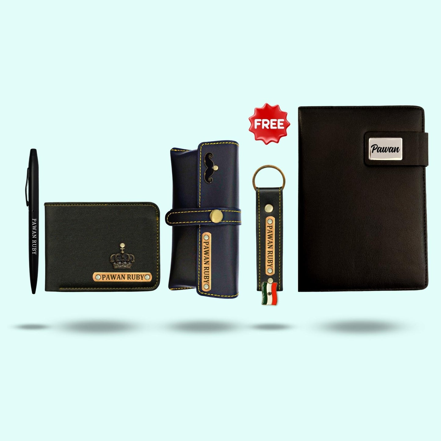 5 in 1 Gift Hamper for Men with Diary & Pen