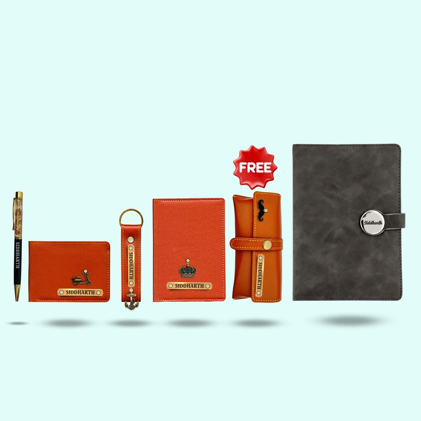 6 in 1 Gift Hamper for Men with Diary & Pen