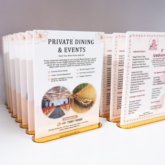 Acrylic Promotional Tabletop Display Stand