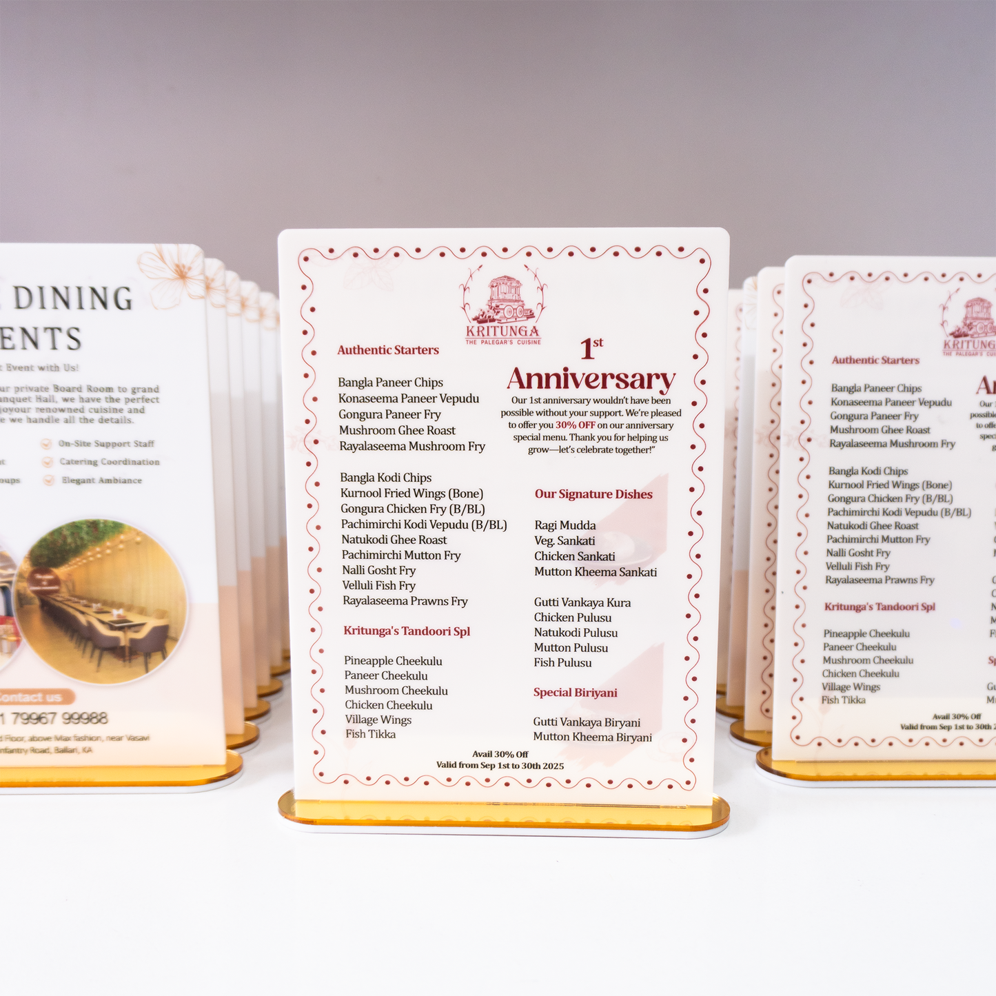 Acrylic Promotional Tabletop Display Stand