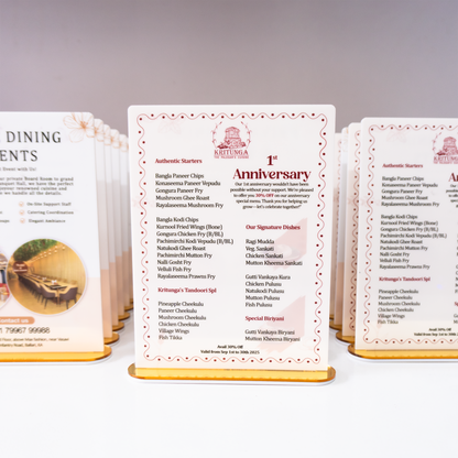 Acrylic Promotional Tabletop Display Stand