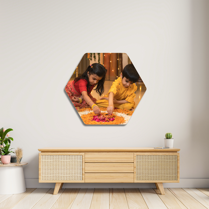 Premium Hexagon Acrylic Photo Frame