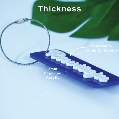Personalized Acrylic Luggage Name Tag