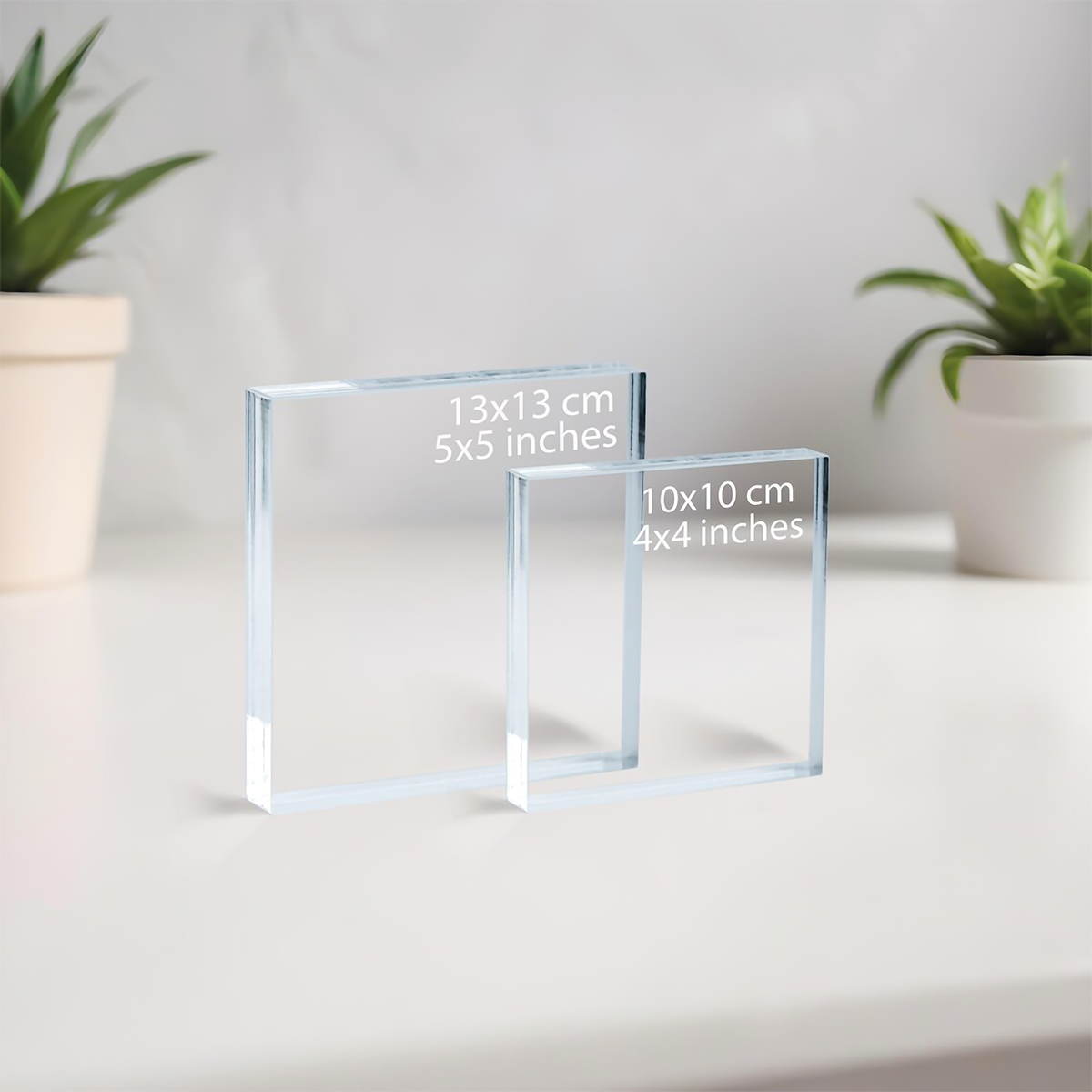 Personalized Business Company Logo Acrylic Block Desk Display