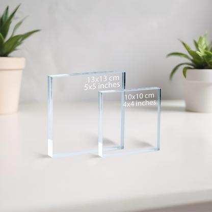 Personalized Business Company Logo Acrylic Block Desk Display