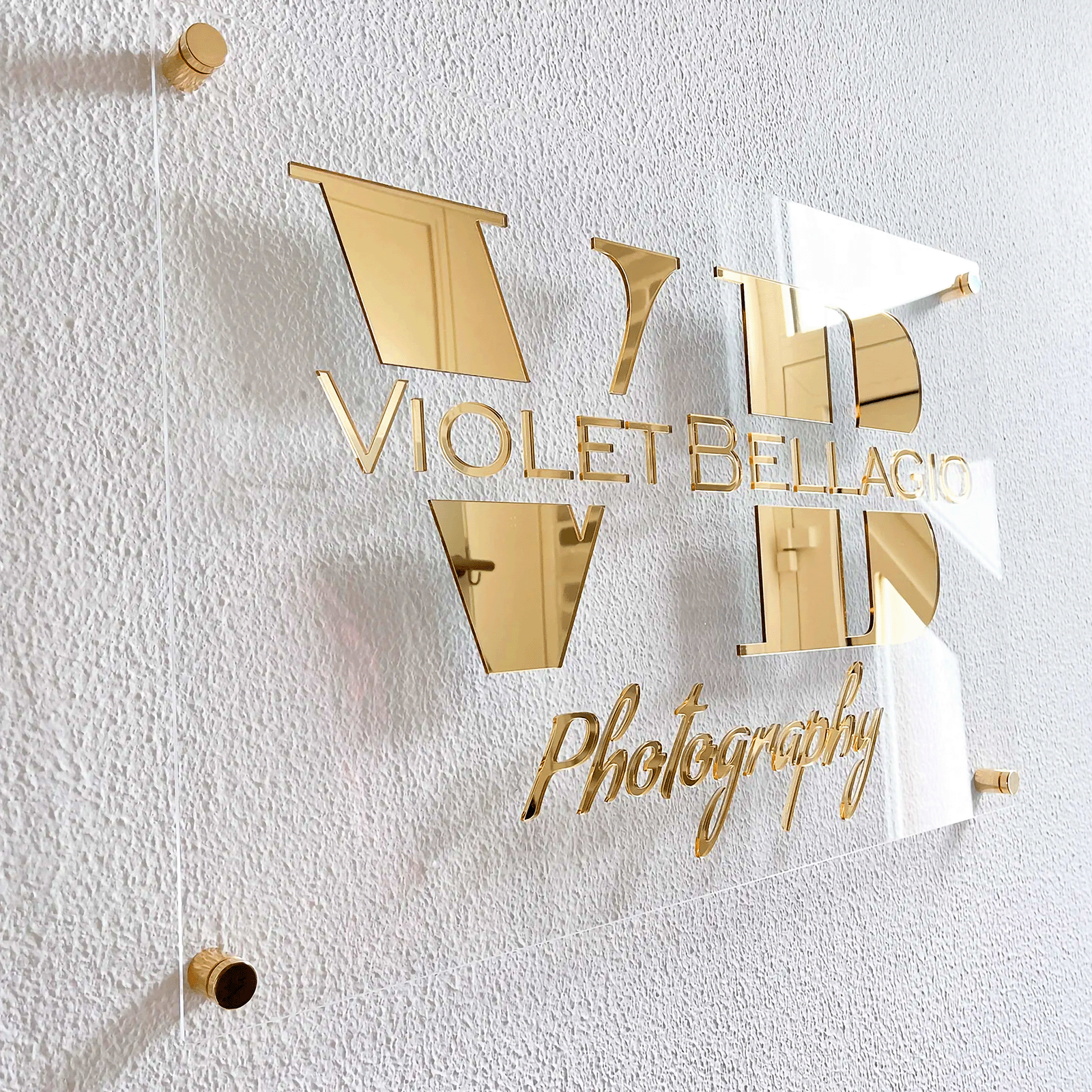 Custom Transparent 3D Acrylic Business Logo Sign, Company Commercial Sign