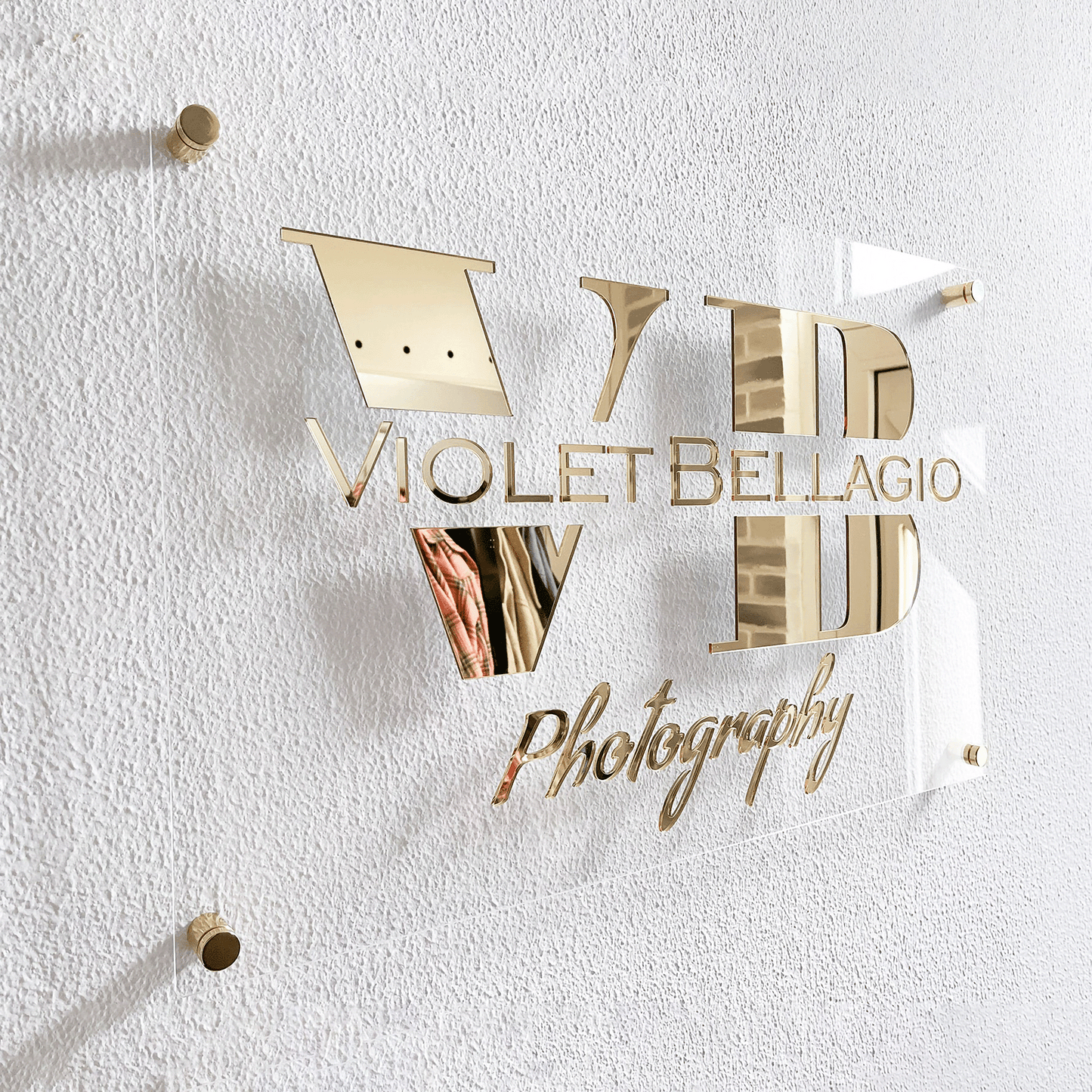 Custom Transparent 3D Acrylic Business Logo Sign, Company Commercial Sign