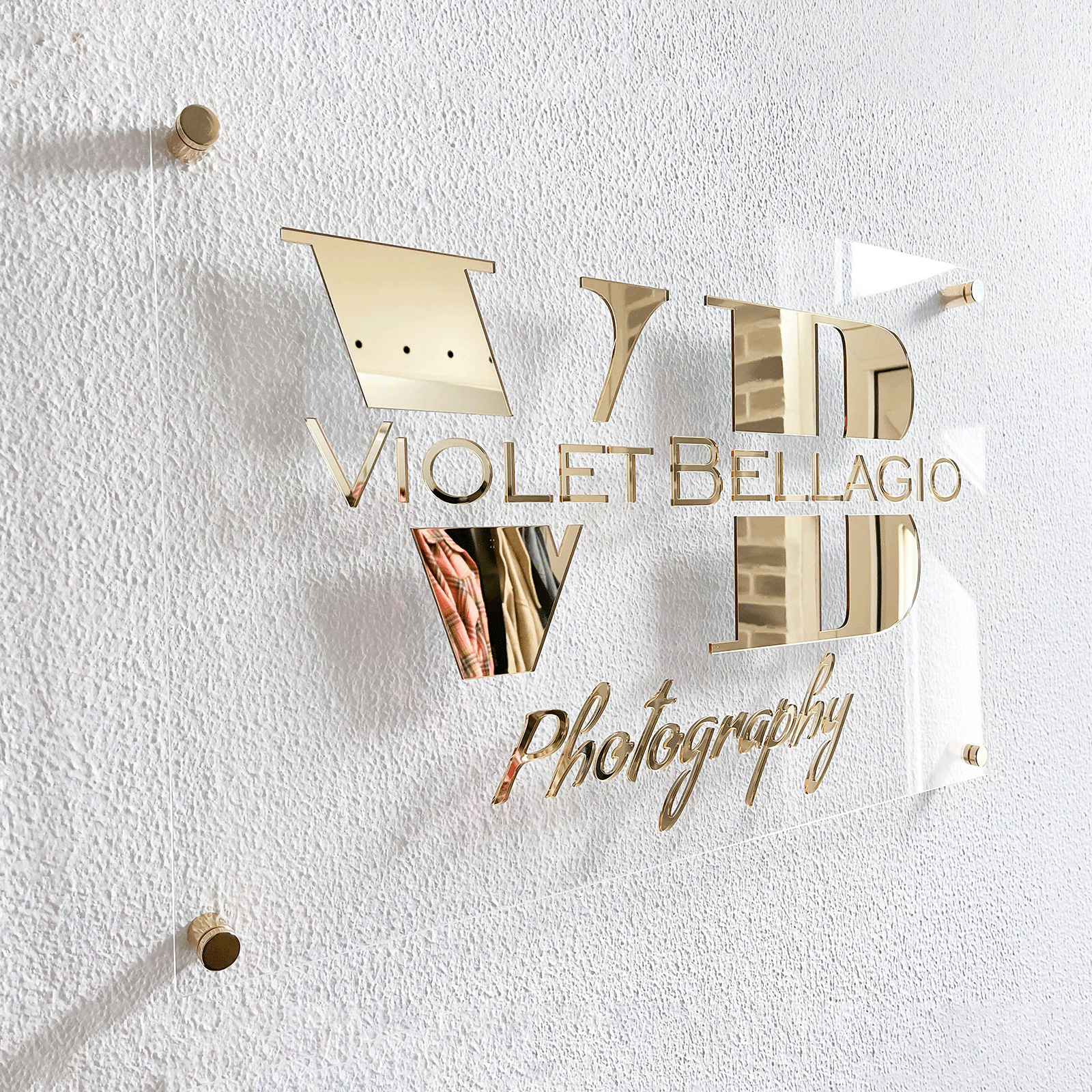 Custom Transparent 3D Acrylic Business Logo Sign, Company Commercial Sign