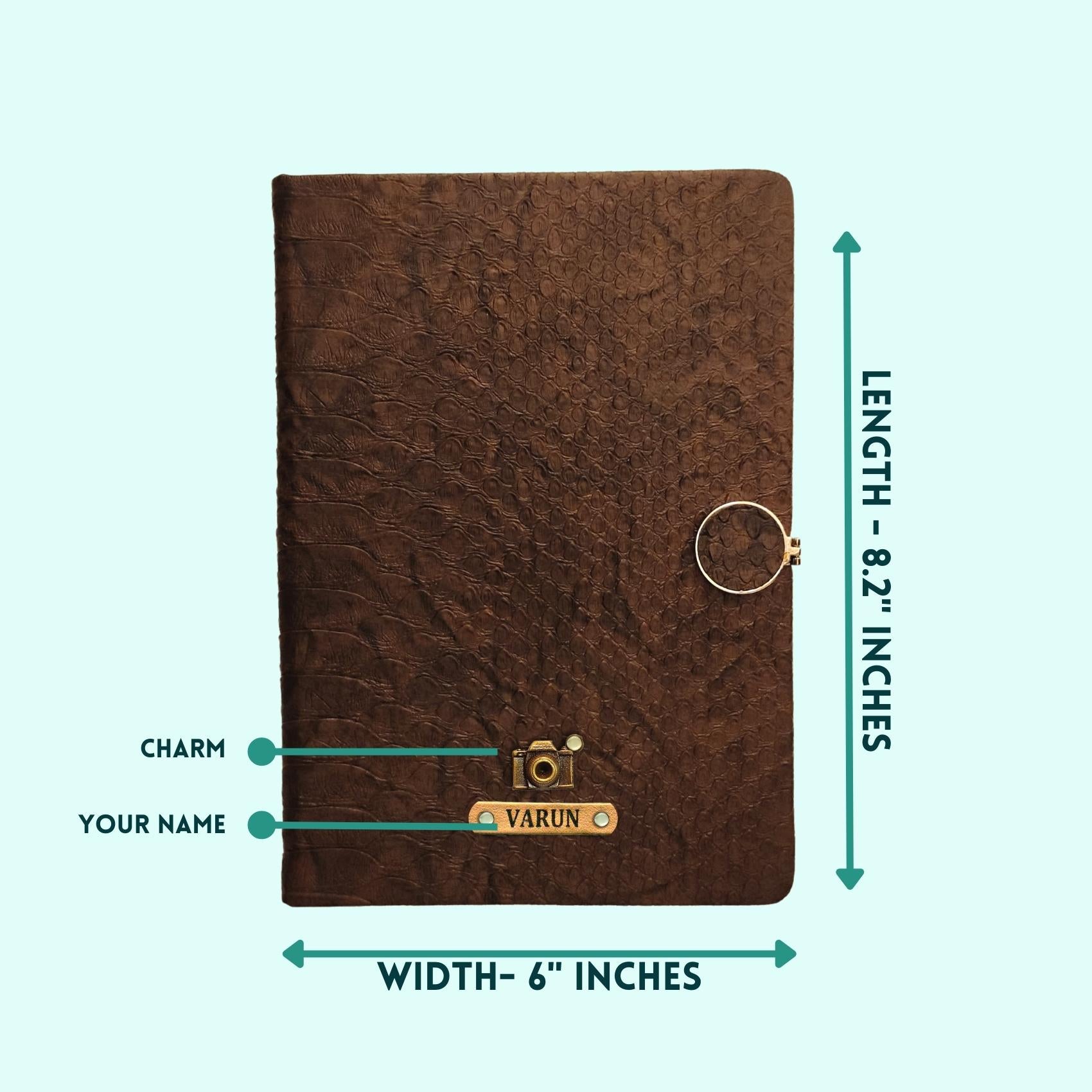 Croco Texture Diary | Personalized Diary for gift | Shopping Smart