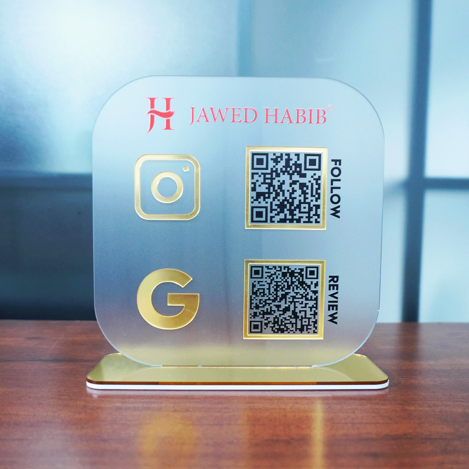 Acrylic QR Code Stands For Business | Acrylic QR code display | QR code ...