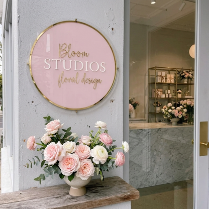 Luxury Custom 3D Acrylic Logo Sign | Perfect for Beauty Salons, Lash Studios, & Boutiques