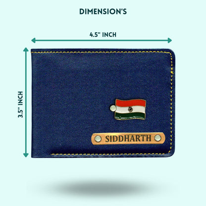 Personalized Wallets For Couples - Blue