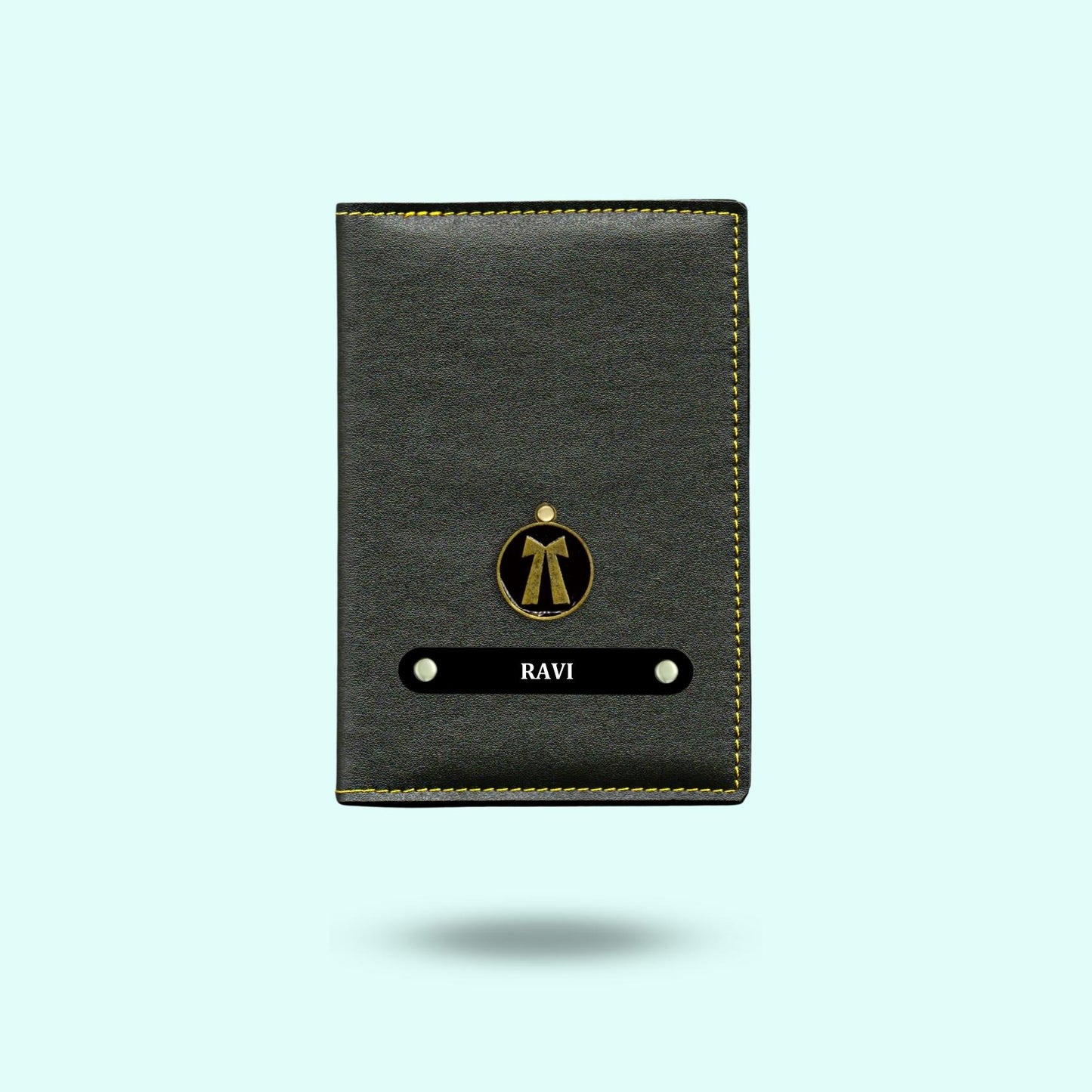 Personalized Passport Cover - Black Edition Name