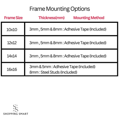 Premium Square Acrylic Frame