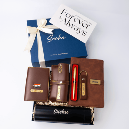 Personalized 6-in-1 Gift Set For Men and Women - Includes 1 Free Temperature Bottle