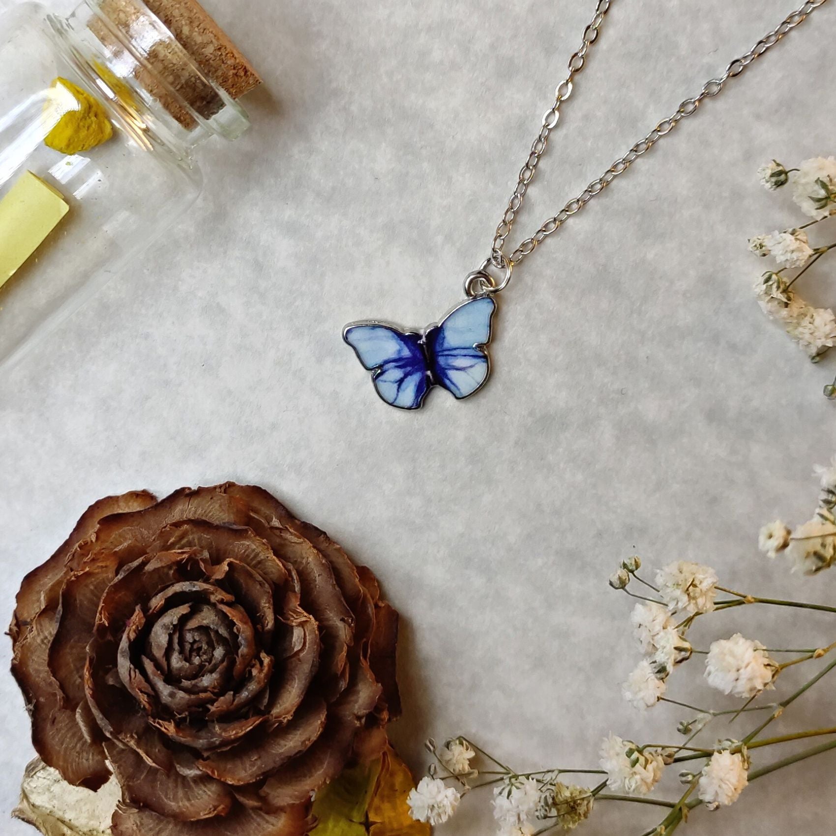 Best Buy London Blue Topaz Butterfly Necklace At Affordable Price