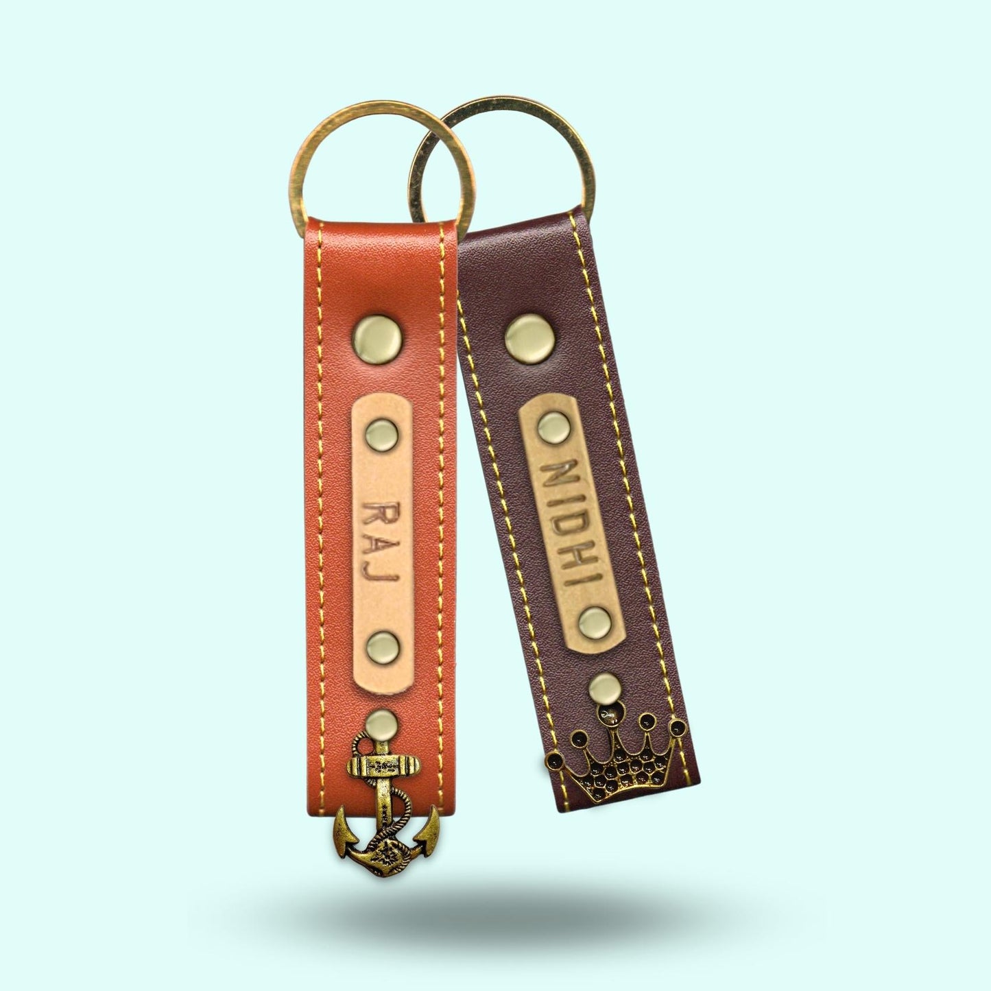 Personalized Premium Keychain Combo - Set of 2
