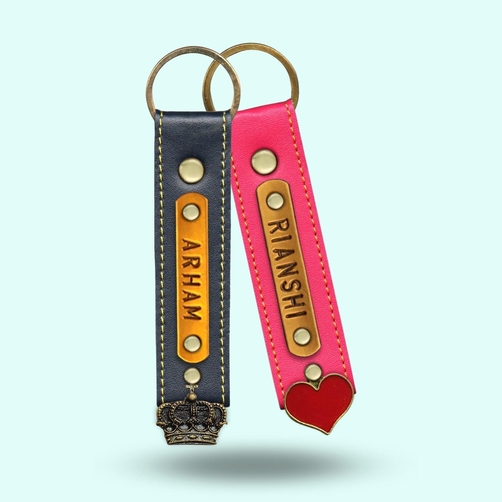 Personalized Premium Keychain Combo - Set of 2 | Shopping Smart
