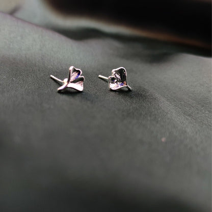 Rhodium Finish Silver Studs