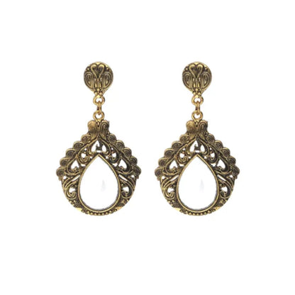 Oxidised Gold Hanging Earrings
