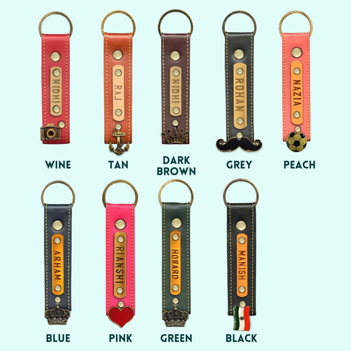 Personalized Premium Keychain - Green