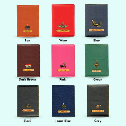 Personalized King & Queen Couples Passport Covers