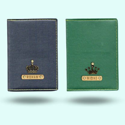 Personalized King & Queen Couples Passport Covers