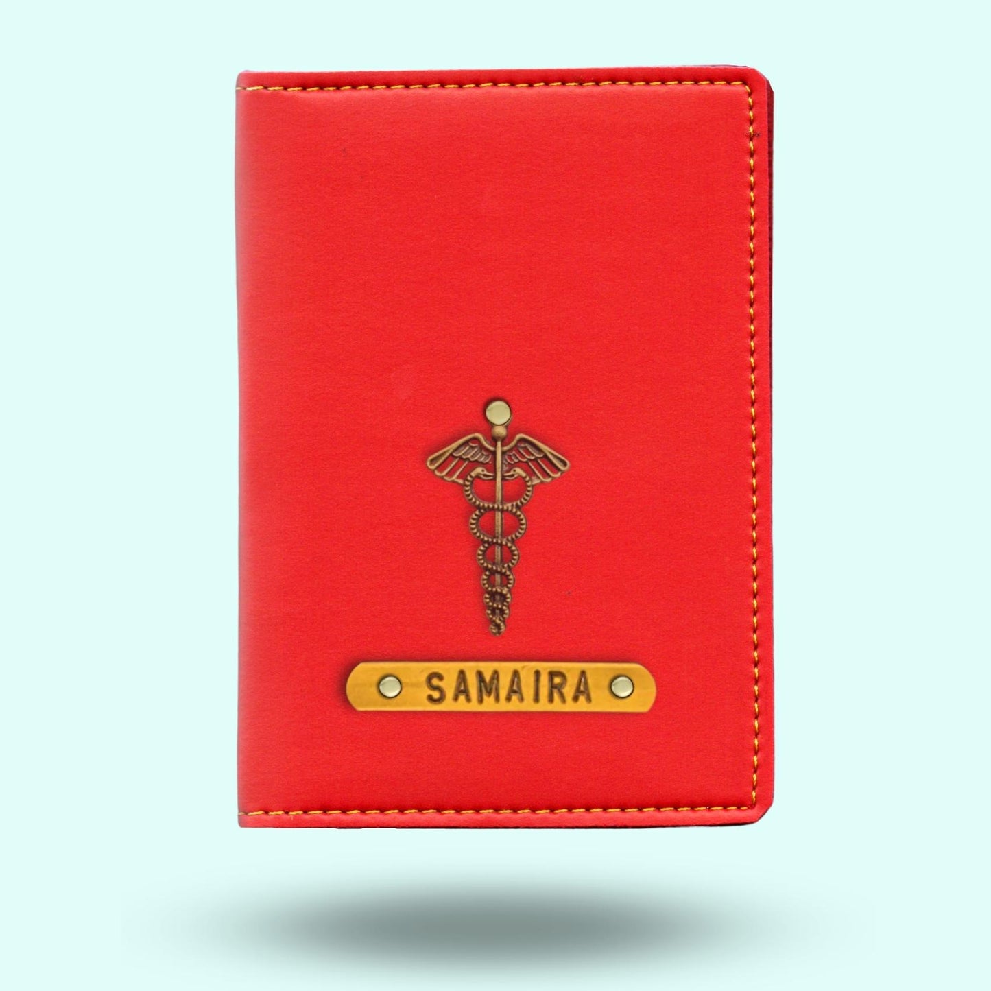 Personalized Doctor Passport Cover - Wine