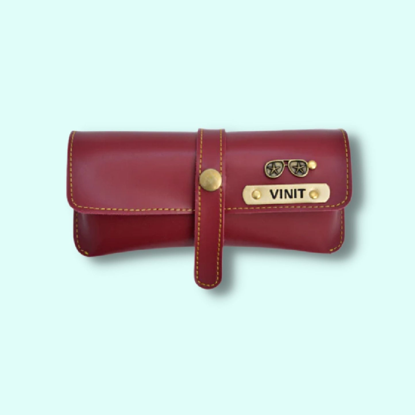 Personalized Eyewear Case - Custom Name Tag with Charm