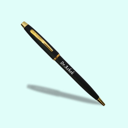 Personalized Gold & Black Pen